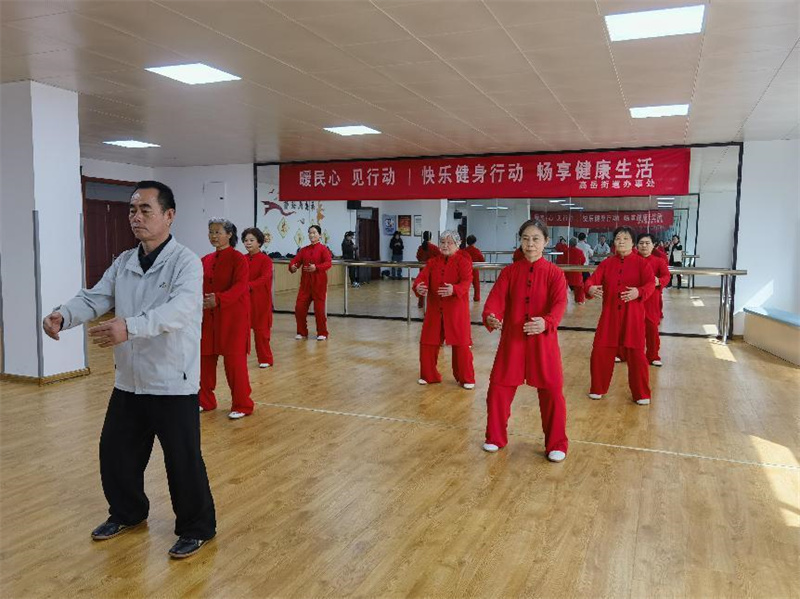 快乐健身行动。杜集区委宣传部供图