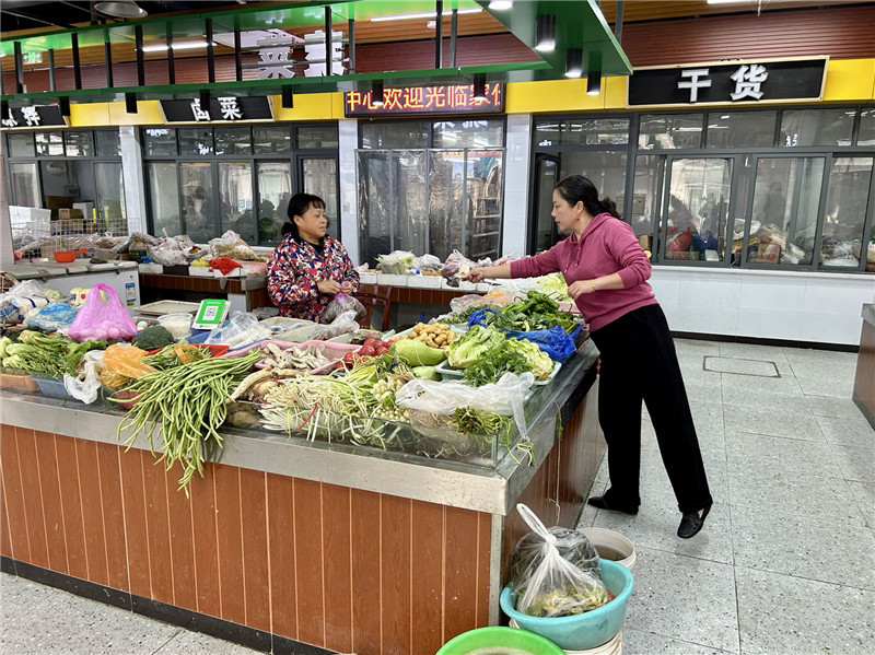 文明菜市。赵召明供图