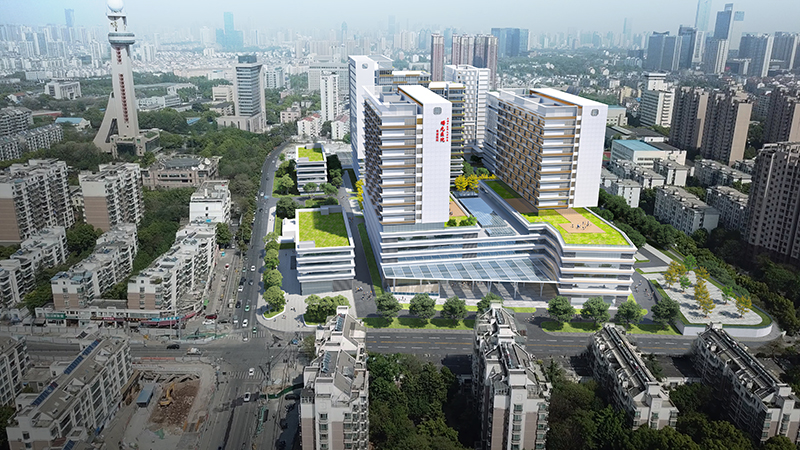 上海曙光医院安徽医院效果图。上海曙光医院安徽医院供图