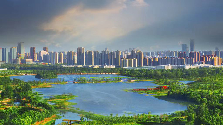 南艳湖公园。合肥启迪科技城供图