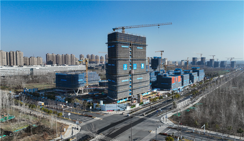 （文昌数创园）项目主体结构全面封顶。叶玉庭供图