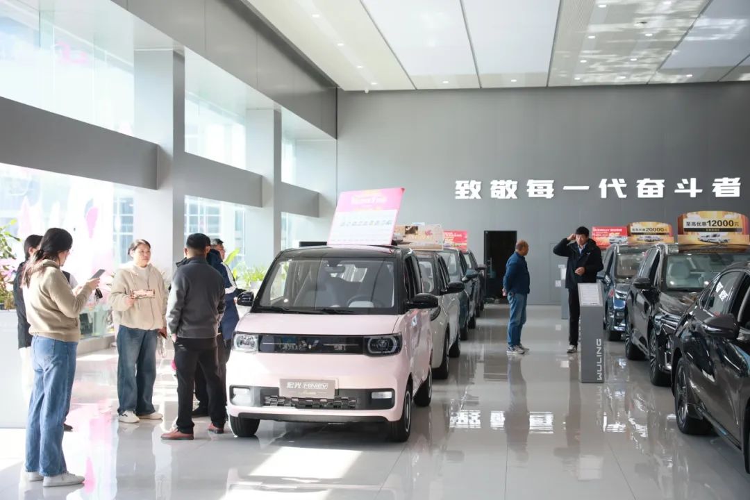 蜀山区第三轮汽车促消费活动中，新能源汽车销售火热。