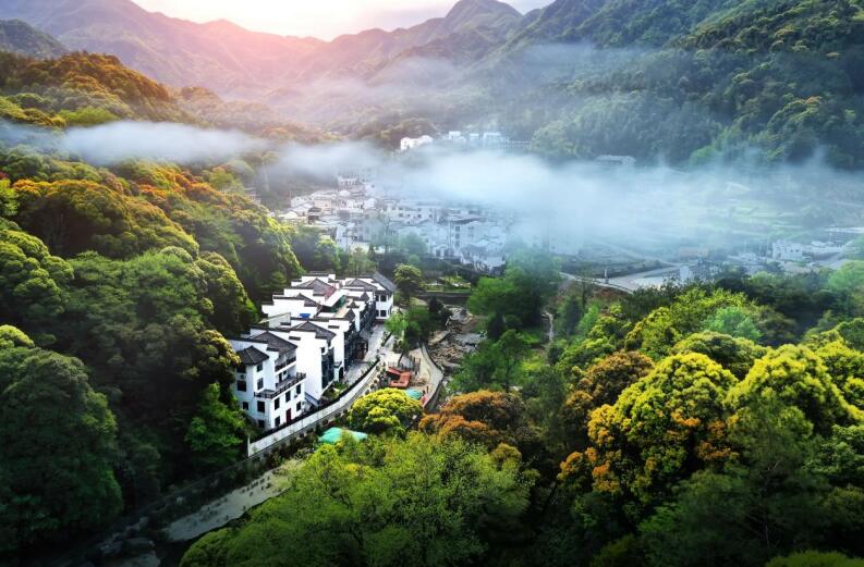 大山村全景。石台县委宣传部供图