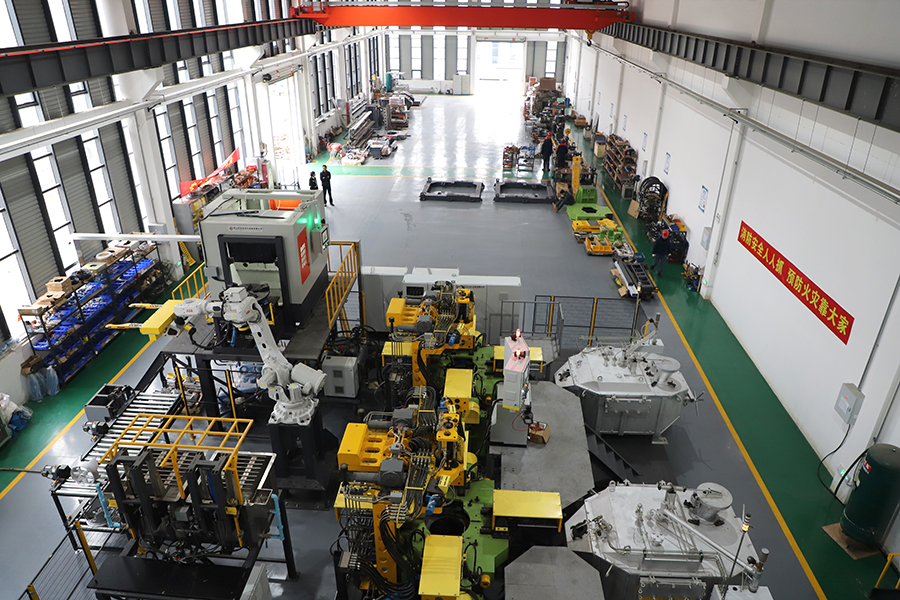 安徽庆名机械科技有限公司汽车轮毂生产设备制造车间。广德市委宣传部供图