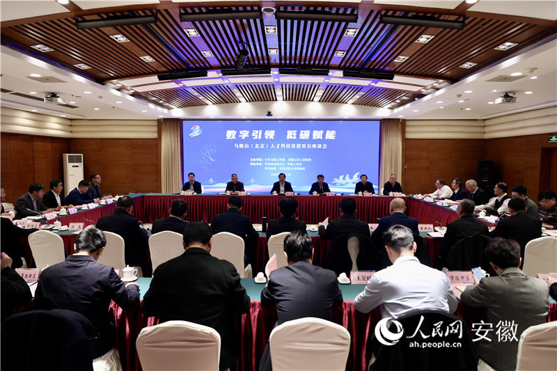 馬鞍山在北京舉行人才科技雙招雙引座談會。人民網記者 陶濤攝