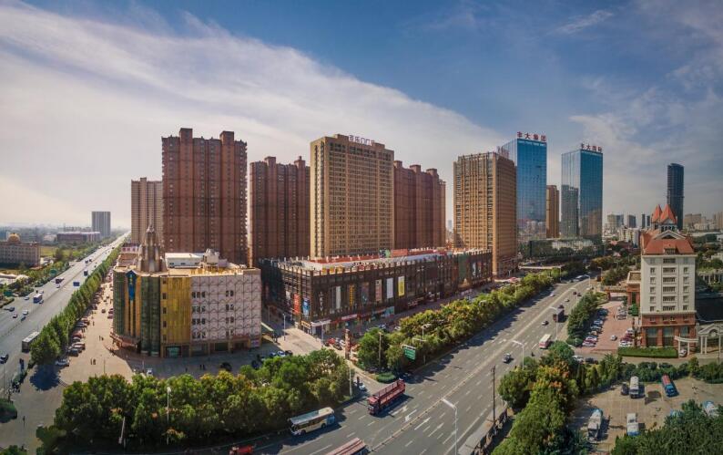 俯瞰合肥经开区尚泽大都会、百乐门商圈。合肥经开区党政办供图
