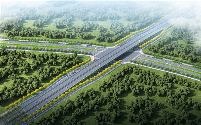 G312合六路（新桥大道-小庙界）快速化改造工程。