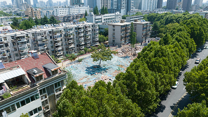 拆除后的马冲城中村