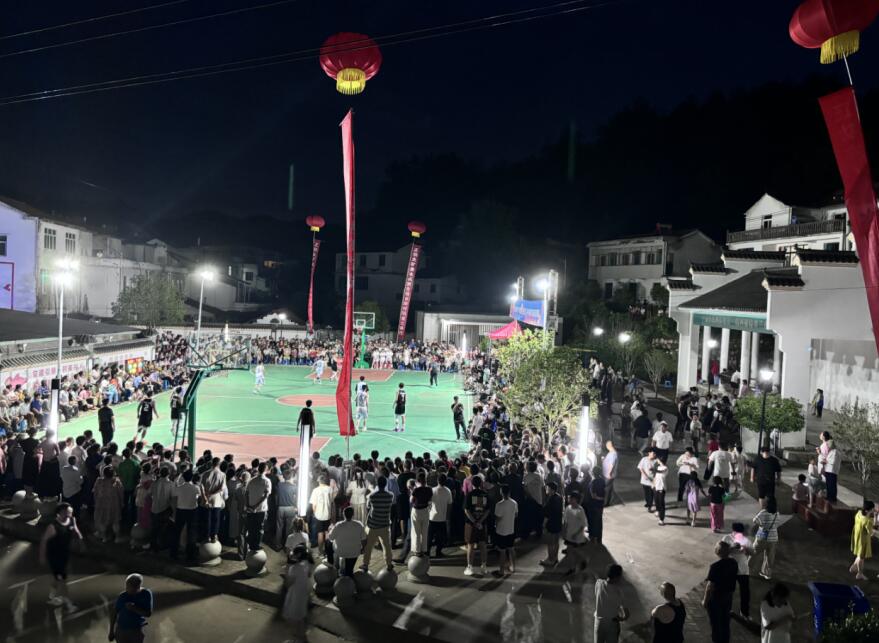 “村BA”比賽有序進行。古坊鄉人民政府供圖
