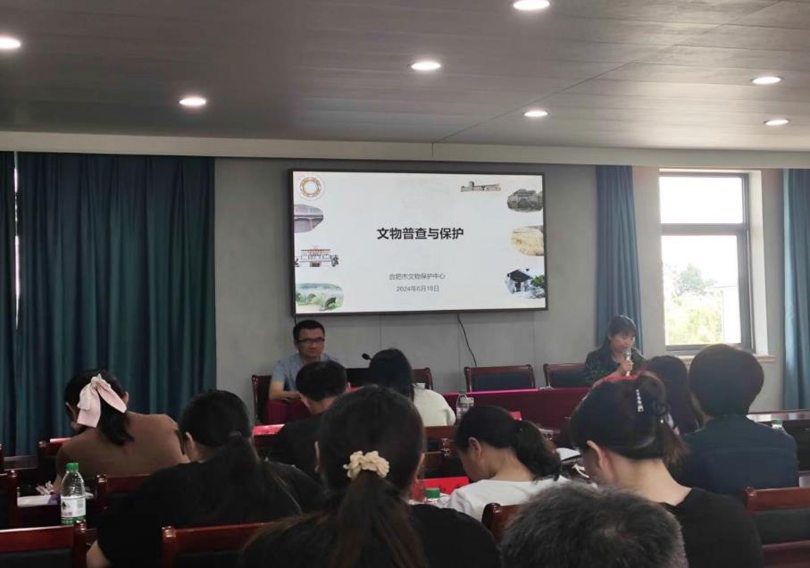 合肥市文物保護中心汪煒主任指導肥西縣文物普查工作。