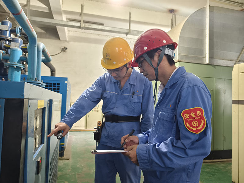 合肥熱電天源分公司開展節前安全大檢查。合肥熱電供圖
