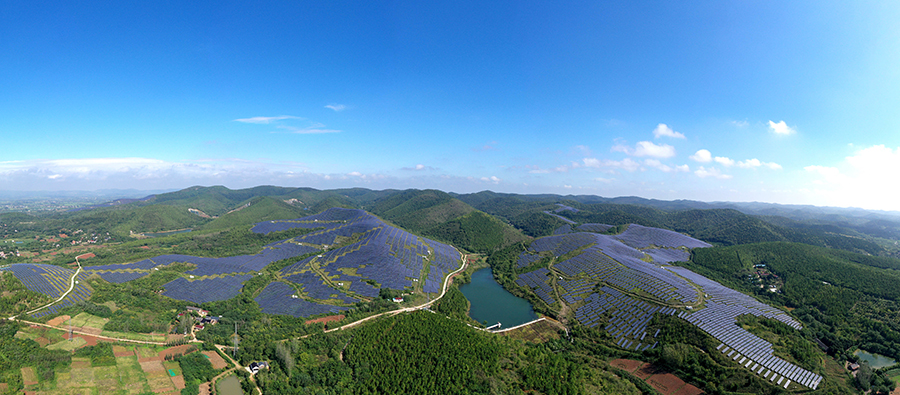 光伏助增收 荒山变“金山”