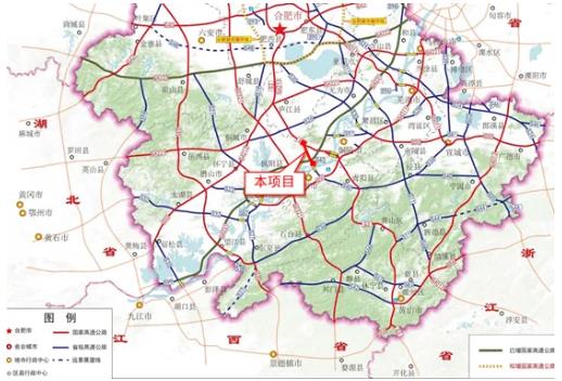 S40寧國至樅陽高速公路銅陵段示意圖。