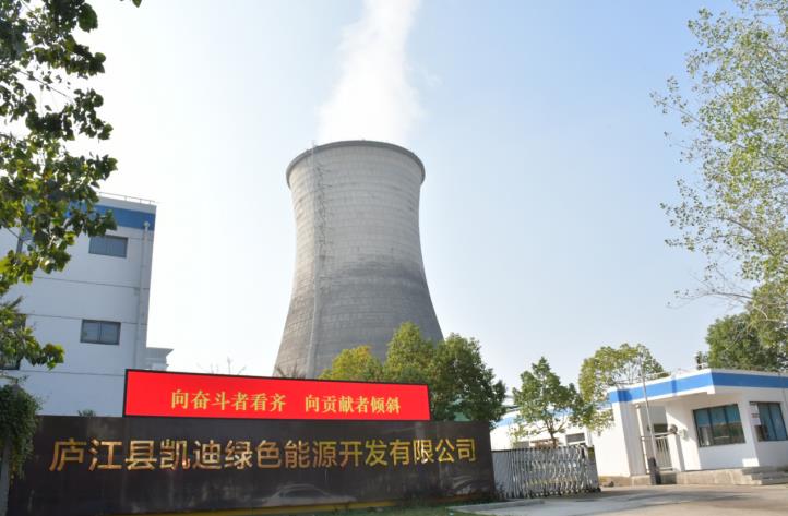 庐江县凯迪绿色能源开发有限公司。合肥热电供图