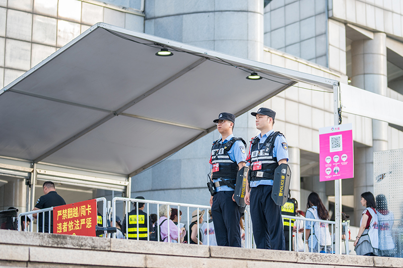 合肥警方在大型活动现场提供安全保障。合肥市公安局 供图.jpg