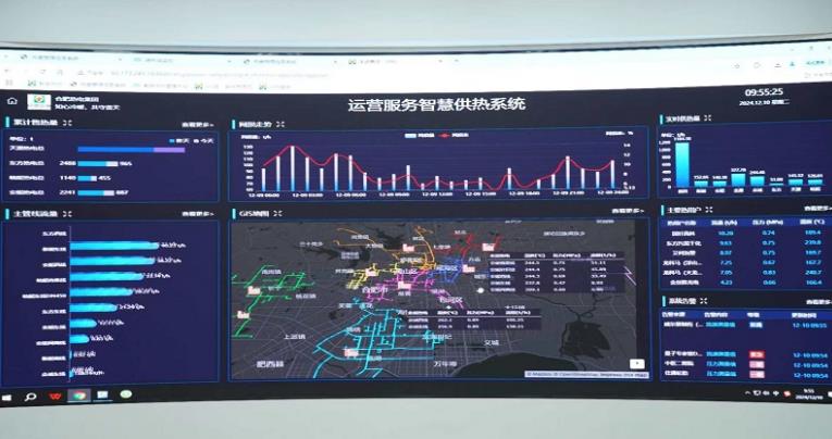 合肥热电智慧供热系统。合肥热电供图