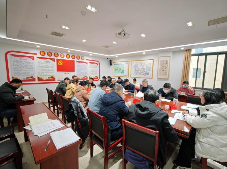 会议现场。肥西县发改委办公室供图。