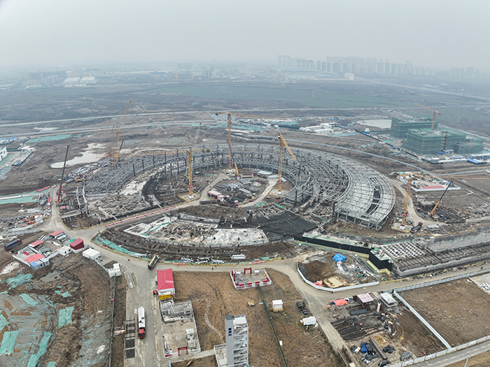 正在建设中的先进光源项目。岗集镇供图