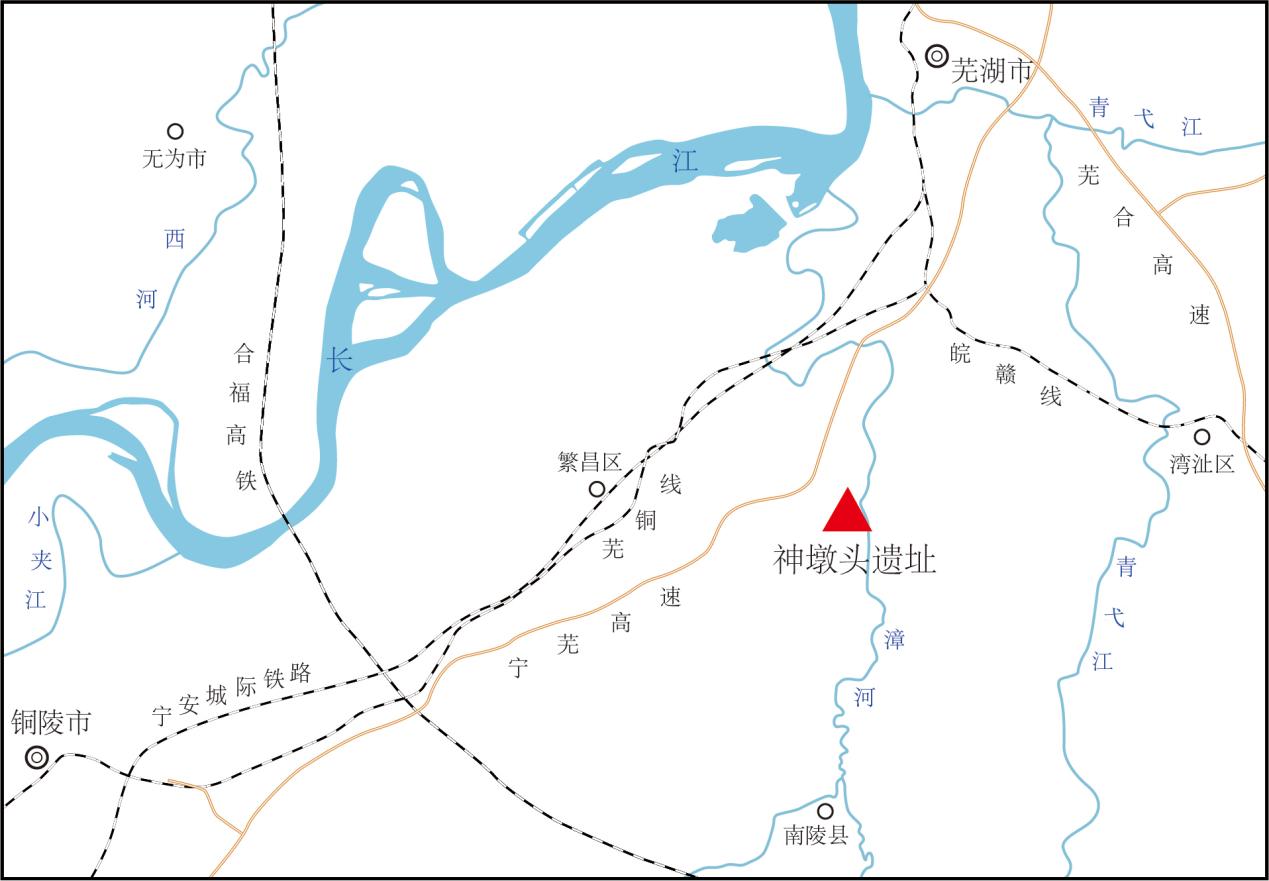 神墩頭遺址位置示意圖