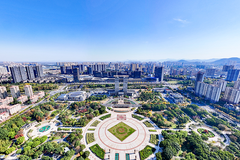 航拍铜陵城市美景。铜陵市委宣传部供图