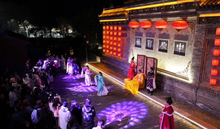 花戏楼景区情景剧演绎。亳州文旅集团供图