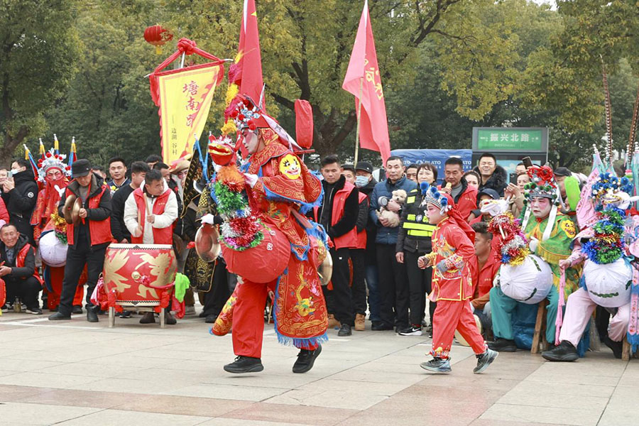 塘南跳马灯。