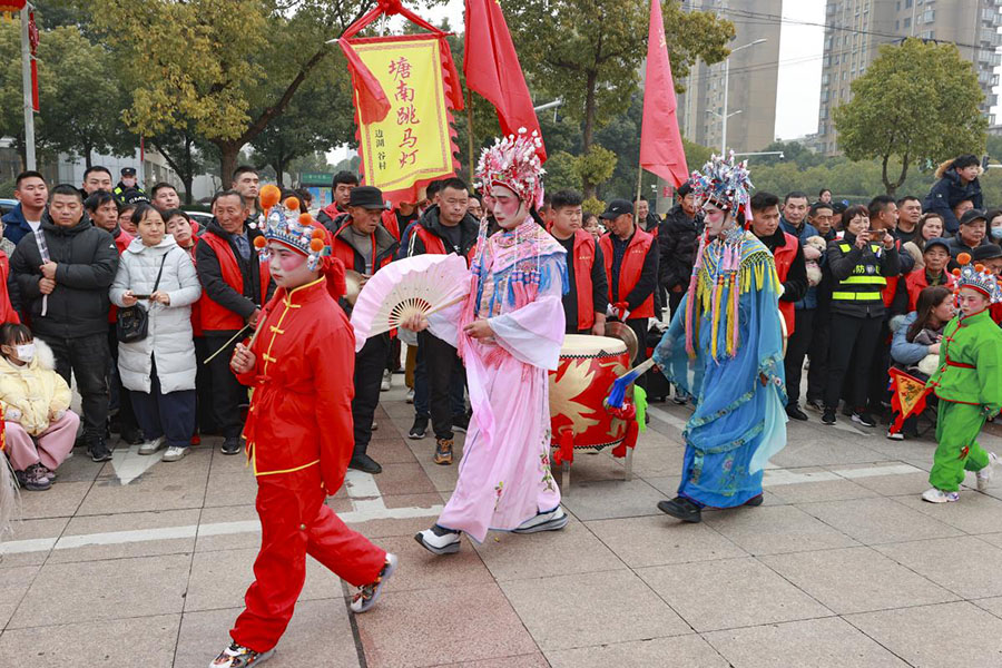 塘南跳马灯。