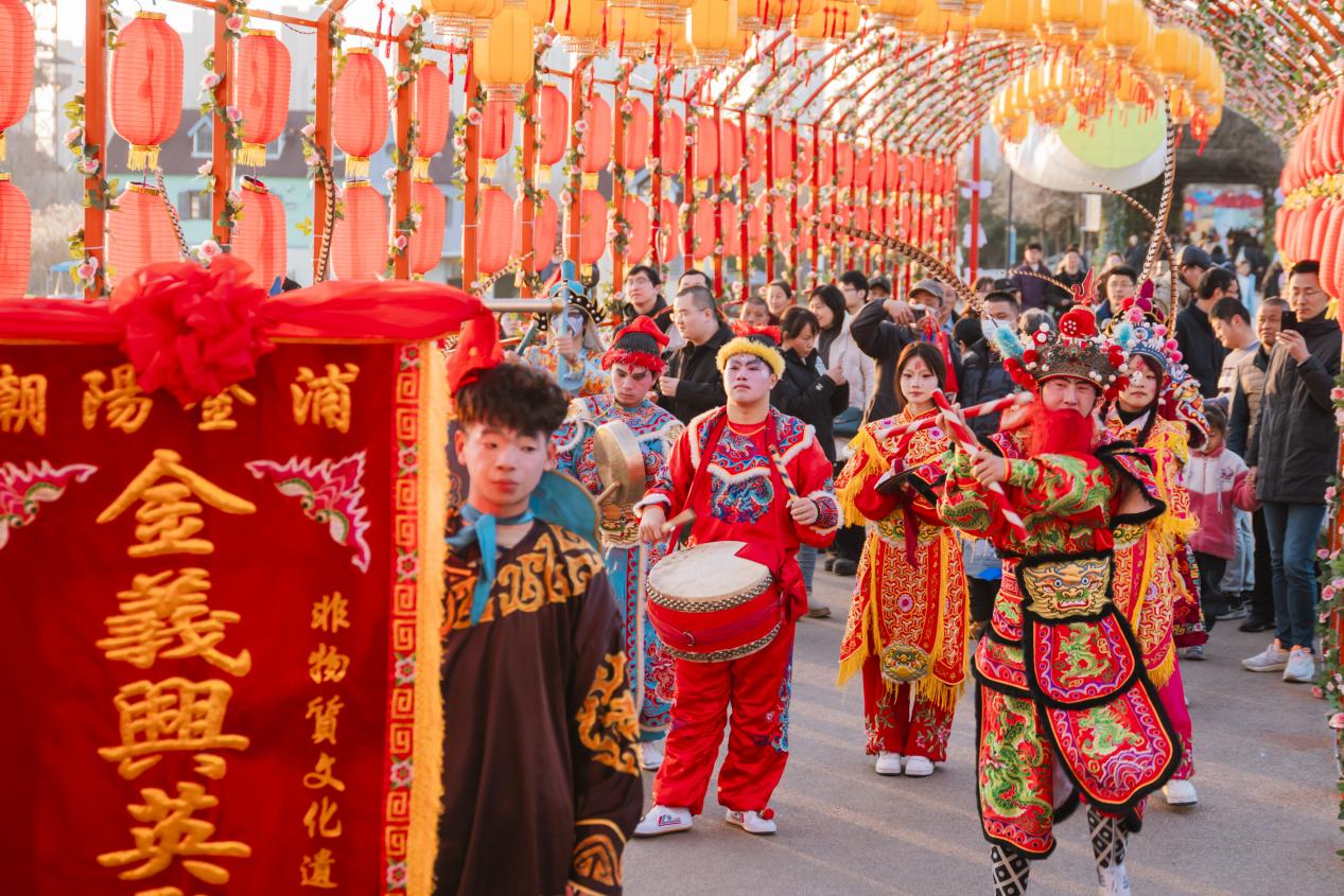 合肥祥源花世界非遺表演。肥西縣文旅局供圖