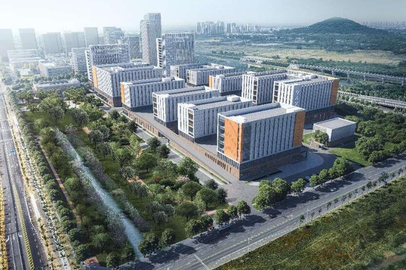 合肥高新区南岗科技成果加速器项目效果图。中铁四局供图