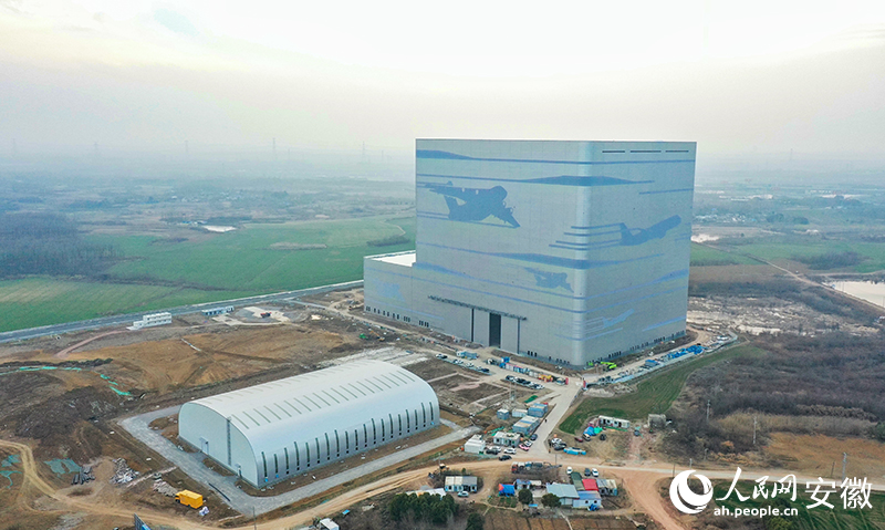 建设中的合肥航太雷电重大实验设施项目。人民网记者 张俊摄