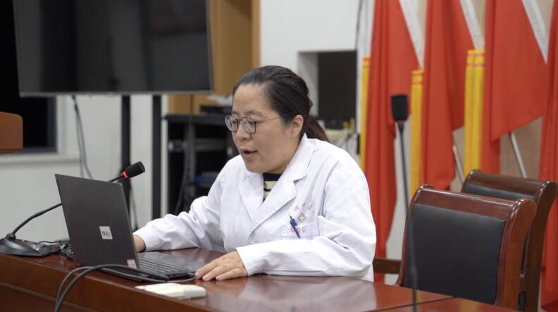 广德市中医院康复科主任、副主任医师李文丽。杨奥摄