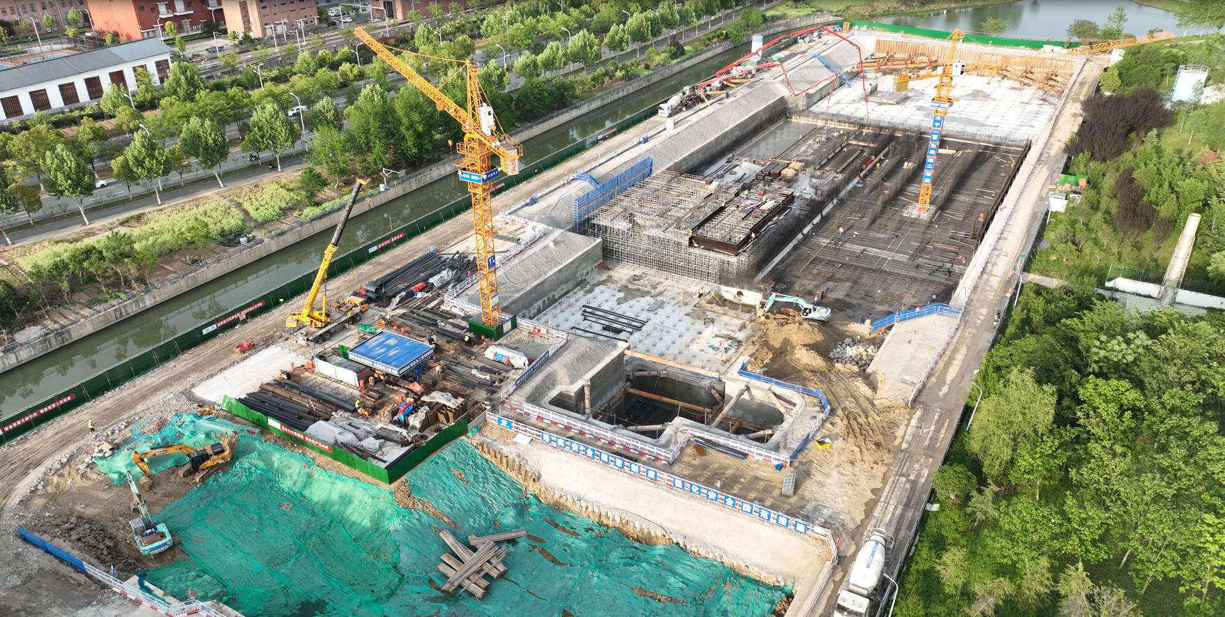 北澇圩淨水廠擴建工程現狀。李雪濤攝