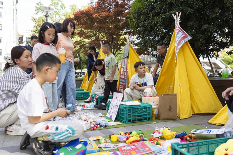 合肥城市記憶館跳蚤市集。廬陽區委宣傳部供圖