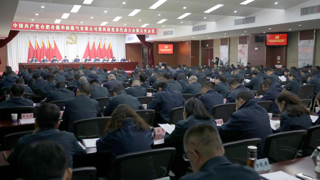 合燃华润燃气召开党员代表大会。合燃华润燃气供图