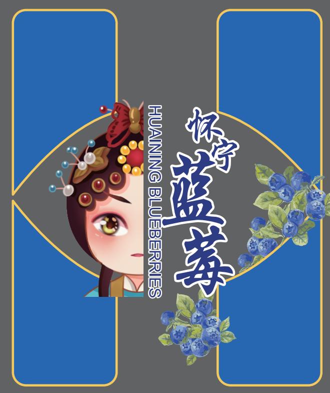 “怀宁蓝莓”统一标识。怀宁县委宣传部供图