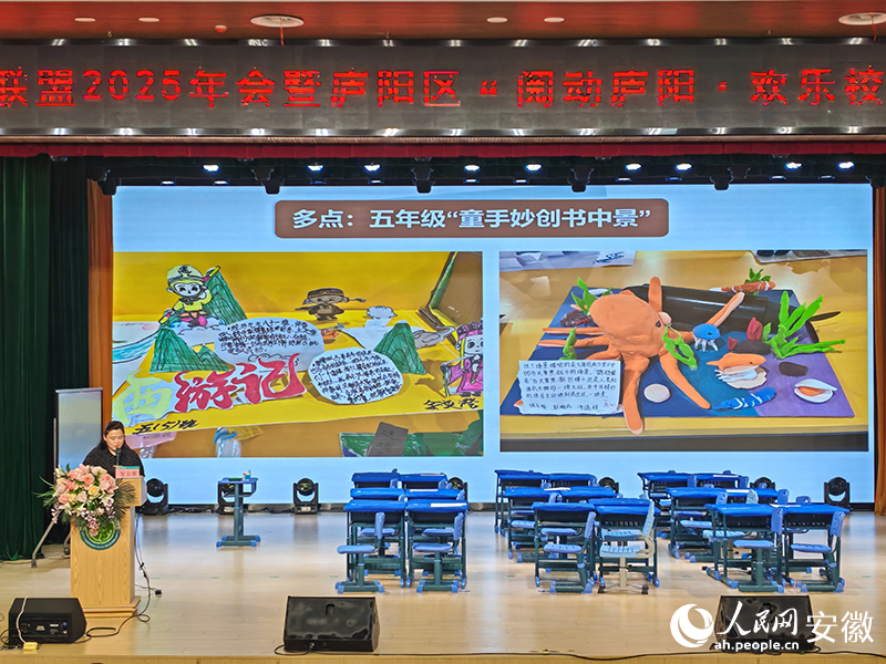 合肥市南門小學閱讀案例分享。人民網 丁紀攝