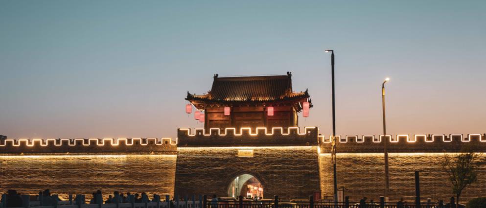 濉溪古城凝曦门夜景。董昊摄