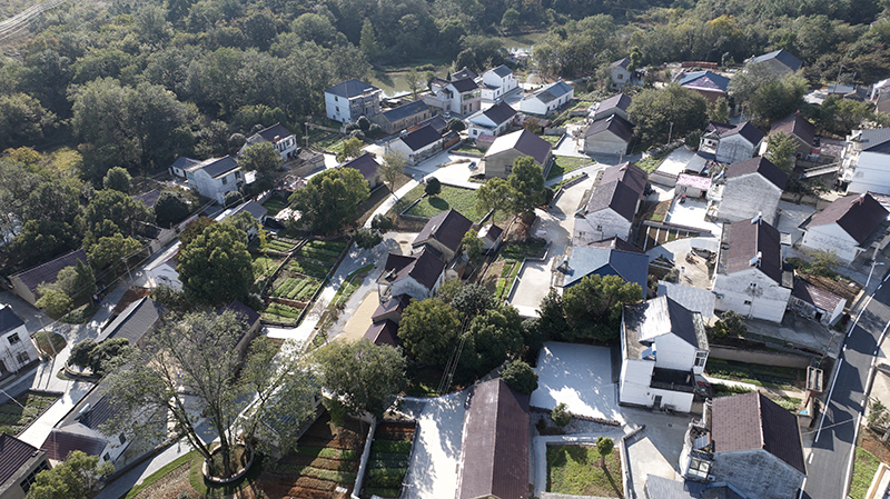 俯瞰南山村的镇山王中心村。郎溪县委宣传部供图