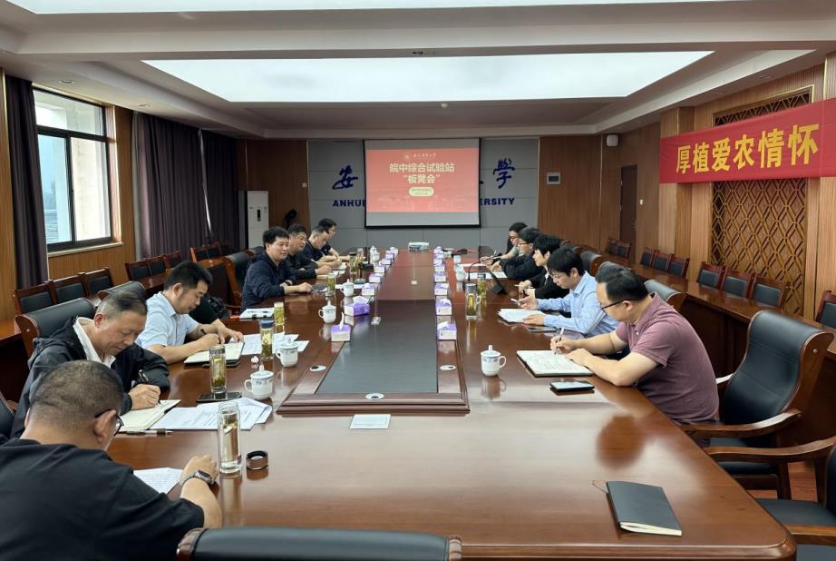 皖中試驗站“板凳會”現場。