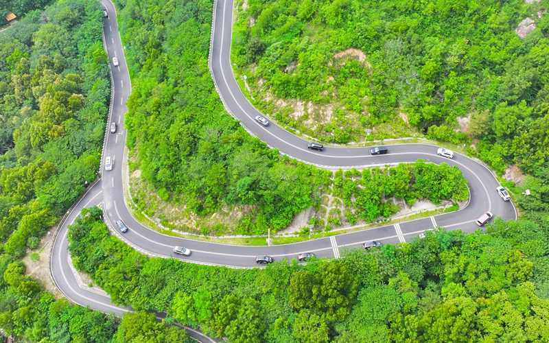 肥东县：“绿飘带” 舞动山水间 风景线铺就共富路