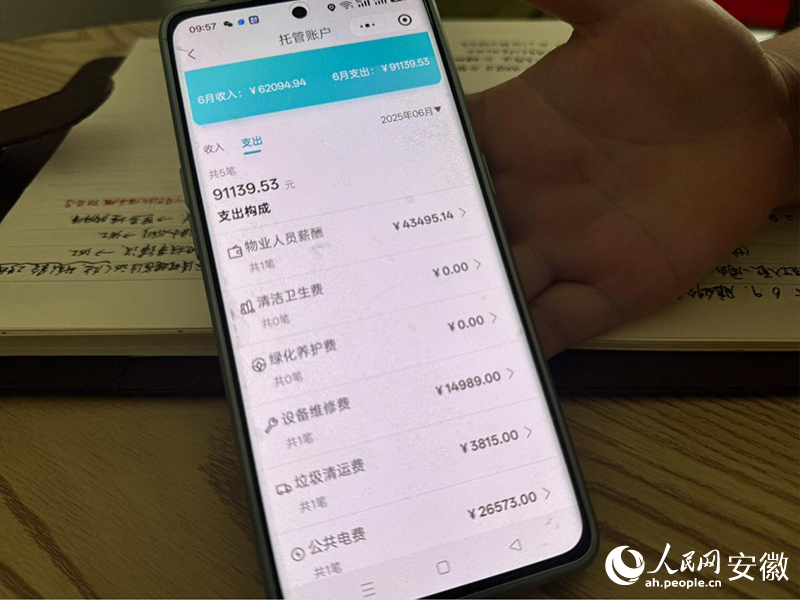 該指揮平台托管賬戶明細。 人民網 呂歡歡攝