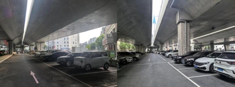 桥下空间“变身”停车场。