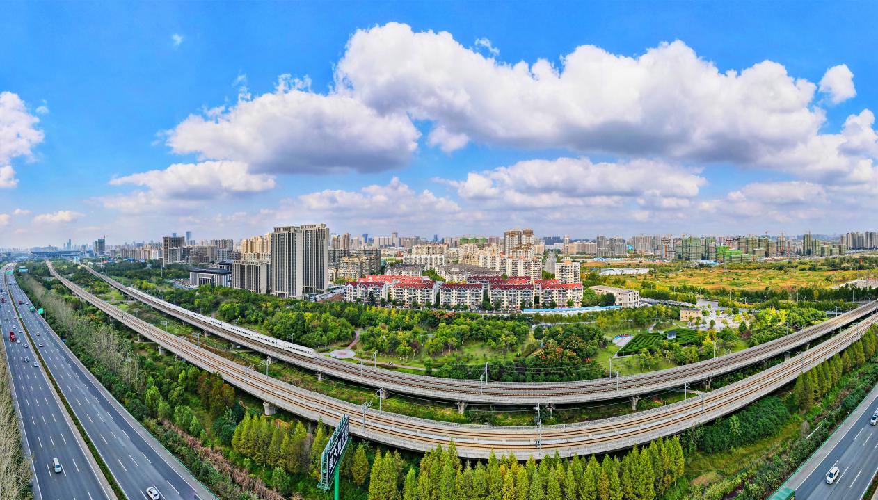 俯瞰包河区城区。包河区委宣传部供图