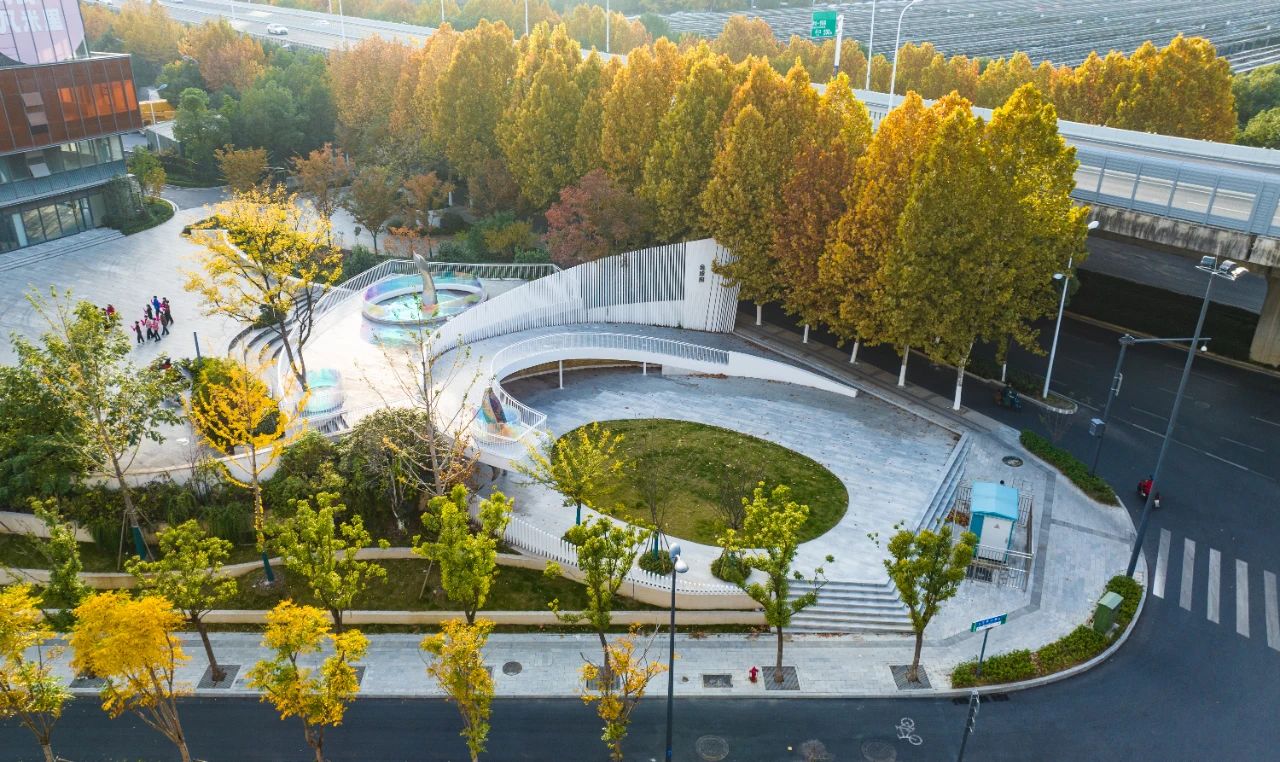 銅陵路與萬羅山路交口口袋公園。包河區委宣傳部供圖