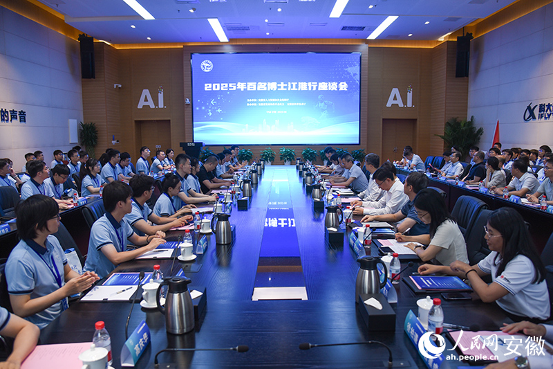 2025年百名博士江淮行座谈会现场。人民网记者 李希蒙摄