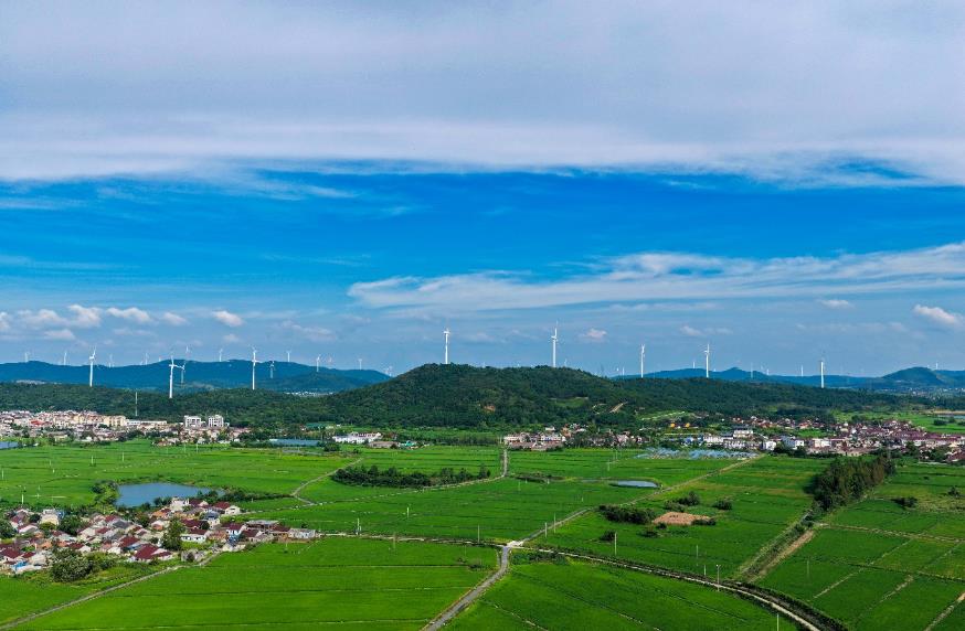 官塘村航拍圖。張海林攝