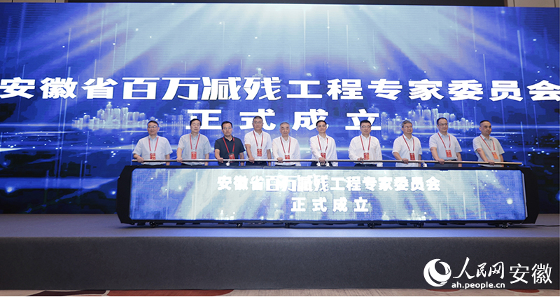 安徽省百万减残工程专家委员会成立现场。人民网记者 周坤摄