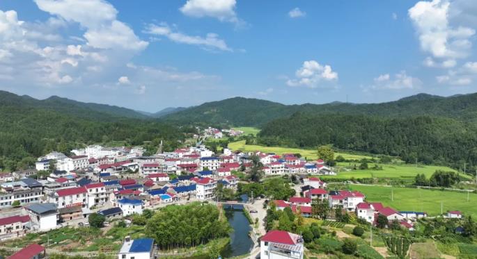东至县木塔乡航拍画面。程飞摄