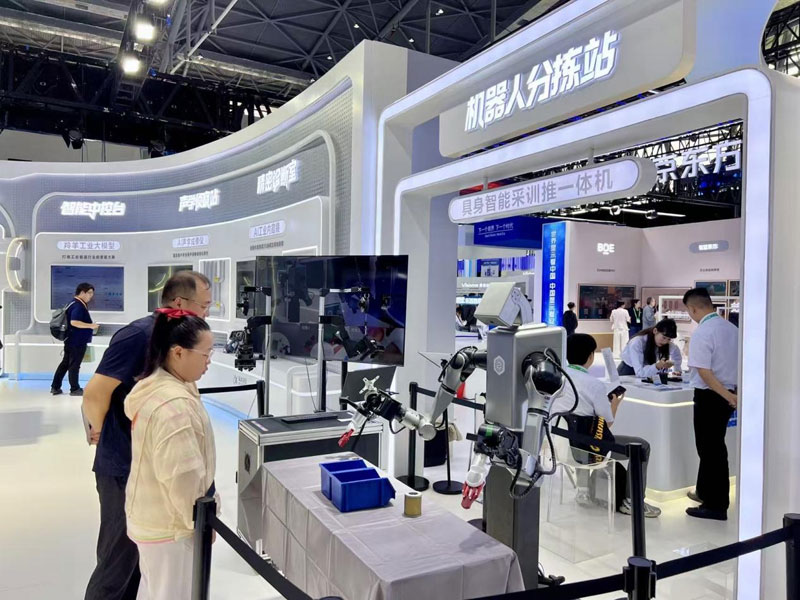 科大讯飞展台。 项磊摄