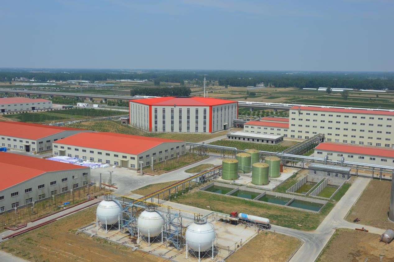 俯瞰丰原集团在安徽省固镇县建造的生物产业园。受访者供图